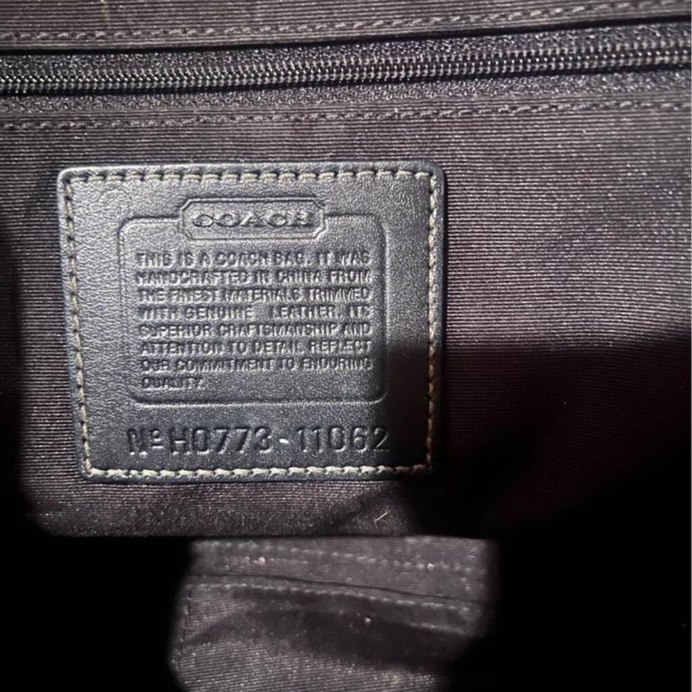 COACH Logo Handbag with Accent Ribbon - **AUTHENTIC** - Picture 4 of 5